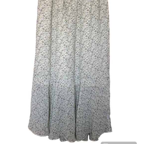 HMT studios green floral maxi skirt - Picture 2 of 4